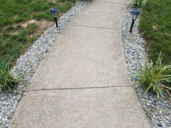 Cement Path Construction in Sandy