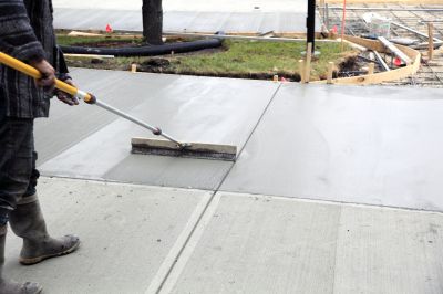 Cement Driveway Pouring